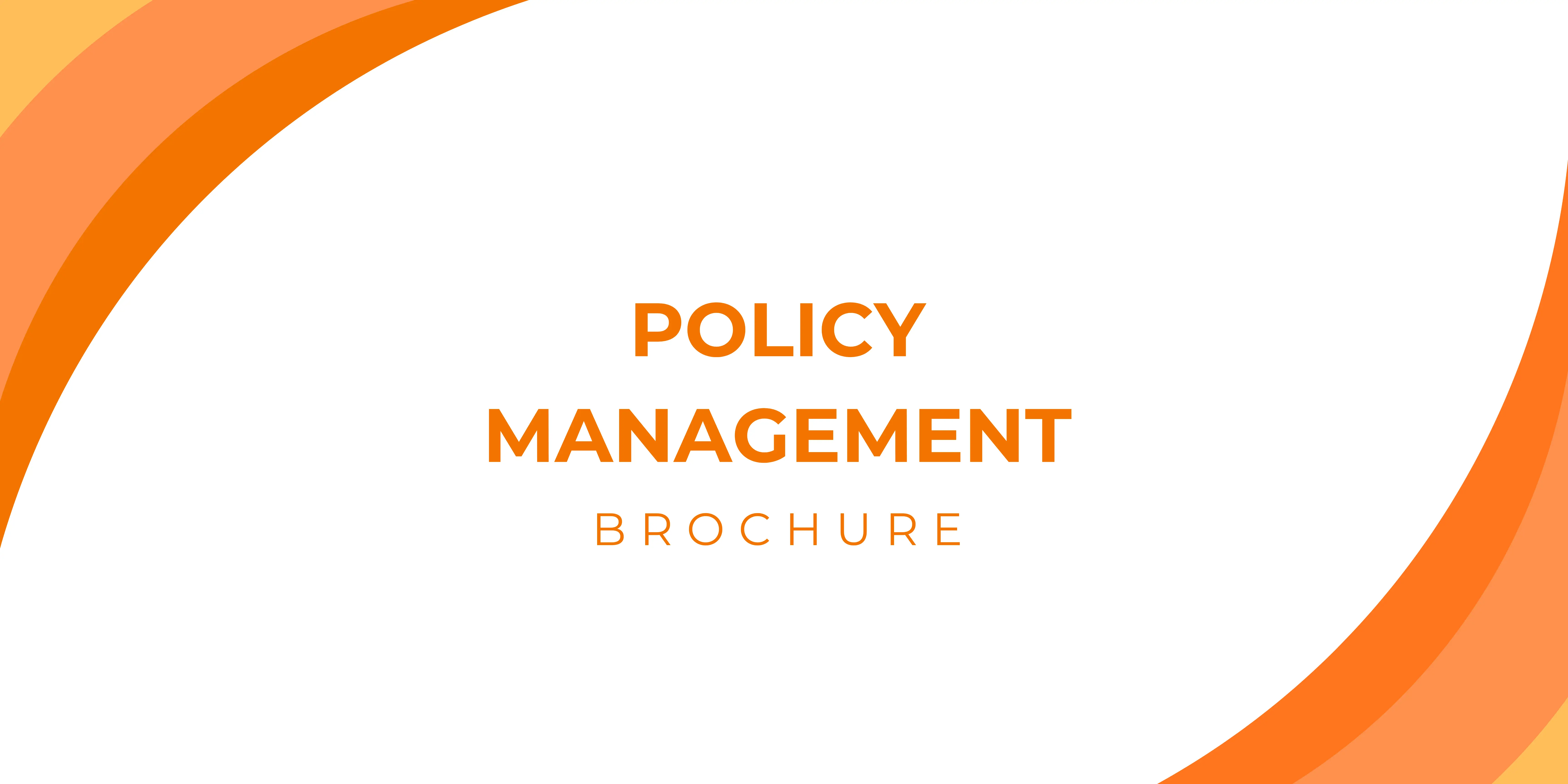 Policy Management Brochure Thumbnail
